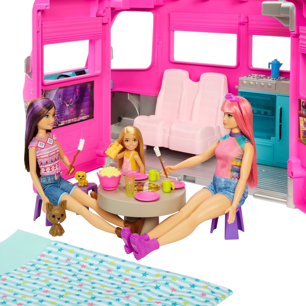 Barbie - Kamper Marzeń DreamCamper Zestaw 60 elem. HCD46
