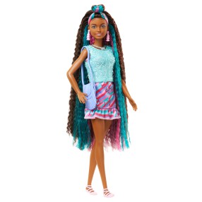 Barbie Totally Hair - Lalka z długimi włosami + modowe akcesoria HCM91