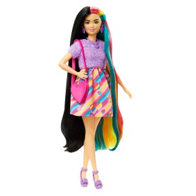 Barbie Totally Hair - Lalka z długimi włosami + modowe akcesoria HCM90