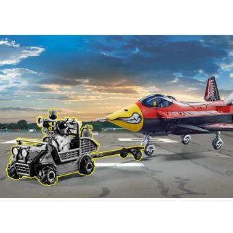 Playmobil - Lotniczy pokaz kaskaderski: Odrzutowiec "Orzeł" 70832X