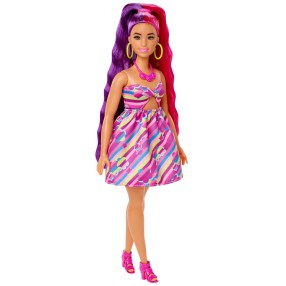 Barbie Totally Hair - Lalka z długimi włosami + modowe akcesoria HCM89