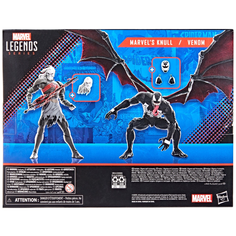 Hasbro Marvel Legends King in Black - Figurki Knull i Venom 2-Pack F3466