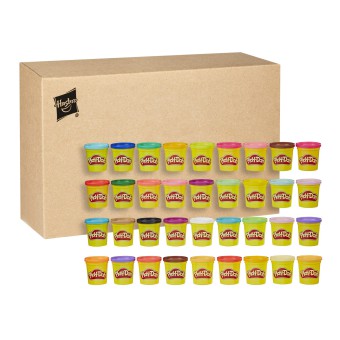 Play-Doh - Ciastolina Mega Pack Zestaw 36 tub z różnymi kolorami 36834
