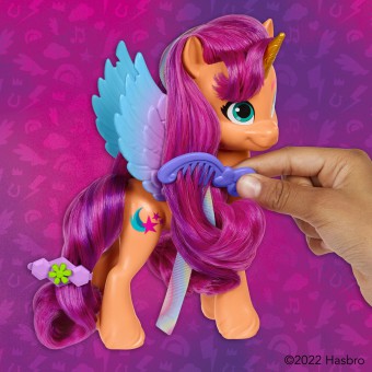 My Little Pony - Kucyk Sunny z modną wstążką + 15 akcesoriów F3873