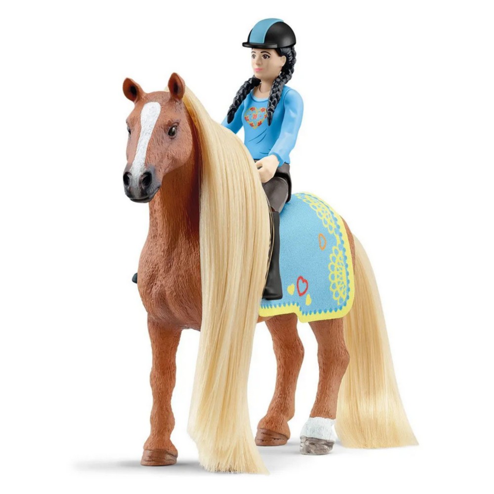 Schleich - Sofia’s Beauties Koń z włosami do stylizacji Zestaw startowy Kim i Caramelo 42585