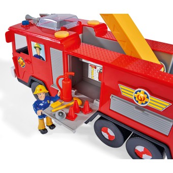 Simba - Strażak Sam Wóz strażacki Jupiter + figurka Sama + figurka psa 9252516
