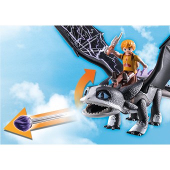 Playmobil - Dragons The Nine Realms smok Pierun + figurka Toma 71081