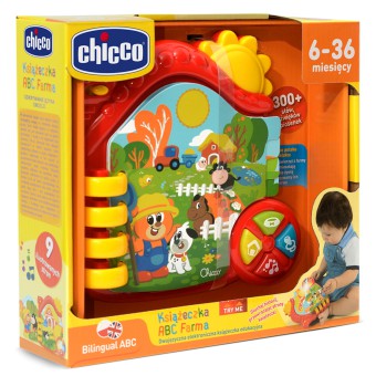 Chicco - Bilingual ABC Interaktywna książeczka Farma Zabawka dwujęzyczna 10514