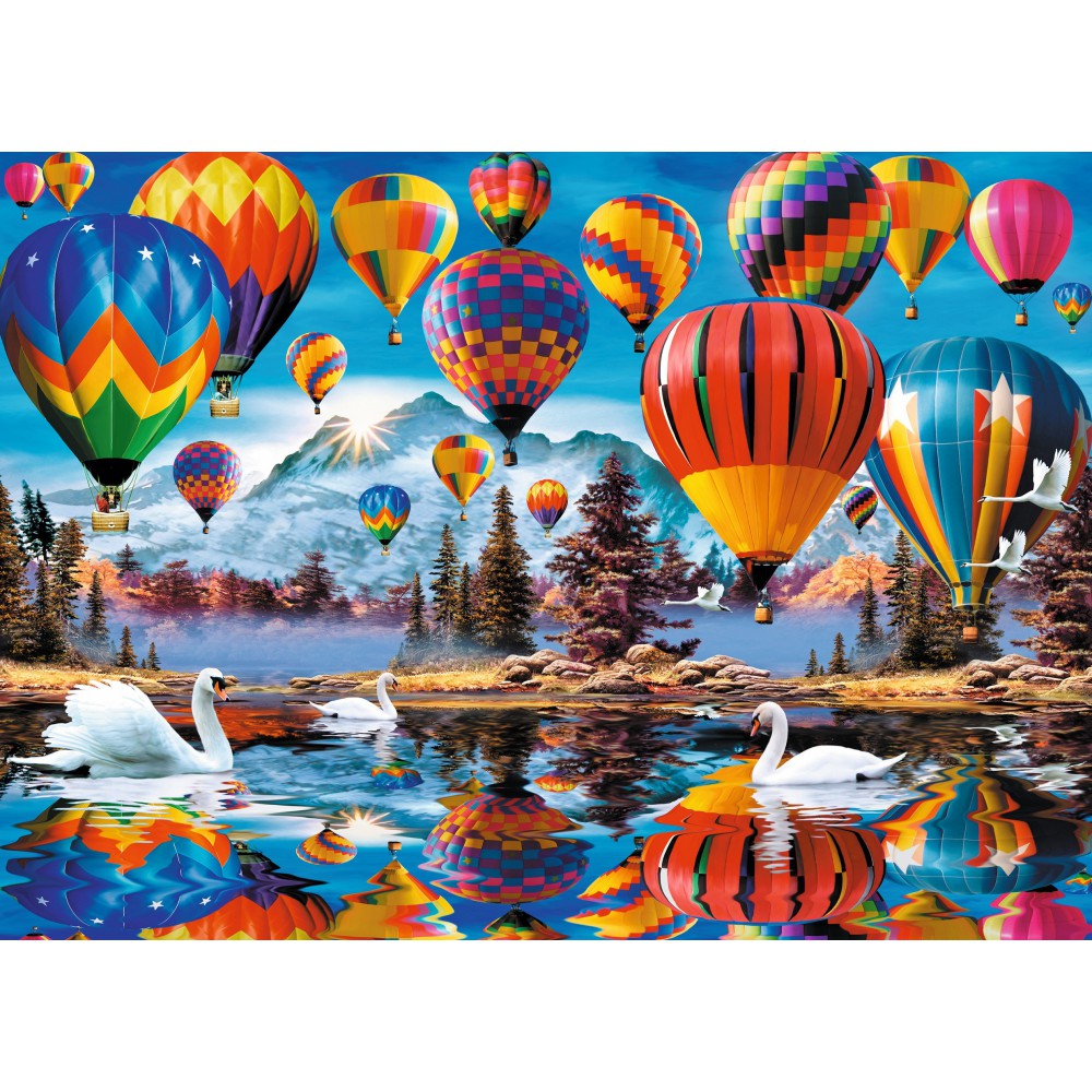 Trefl - Puzzle drewniane Kolorowe balony 1000 elem. 20143