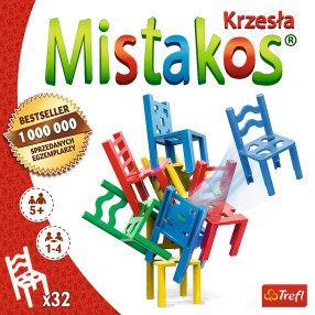 Trefl - Gra zręcznościowa Mistakos Krzesła 4-os. 02074