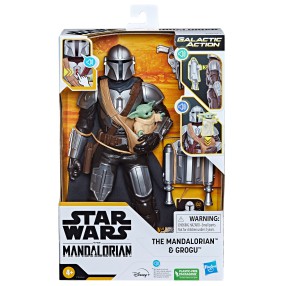 Hasbro Star Wars Galactic Action - Mandalorian i Grogu Interaktywne figurki akcji F5194