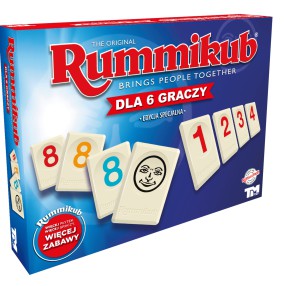 Rummikub Oryginal XP wersja DELUXE dla 6 graczy LMD4606