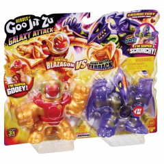 Heroes of Goo Jit Zu - Rozciągliwe figurki Galaxy Attack Blazagon vs Terrack 2pack GOJ41169