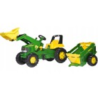 Rolly Toys - Traktor Rolly JUNIOR John Deere z łyżką i przyczepą 811496