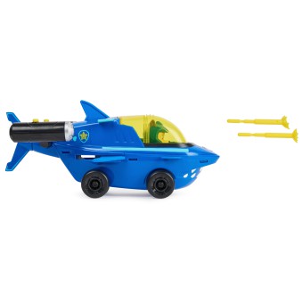 Psi Patrol - Aqua Pups pojazd Shark Wehicle zestaw + figurka Chase 20139007