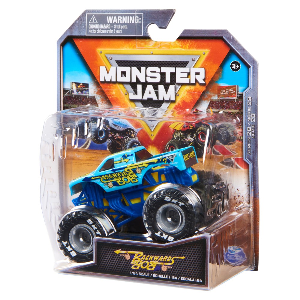 Spin Master Monster Jam - Superterenówka Backwards Bob w skali 1:64 20141143