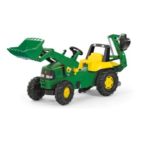 Rolly Toys - Traktor Rolly JUNIOR John Deer z łyżką i koparką 811076