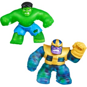 Heroes of Goo Jit Zu - Rozciągliwe figurki Hulk vs Thanos 2pack GOJ41298