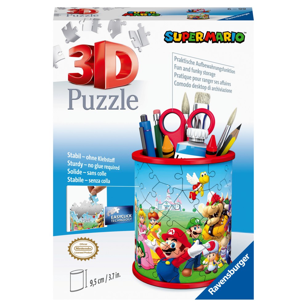 Ravensburger - Puzzle 3D Przybornik Super Mario 54 elem. 112555