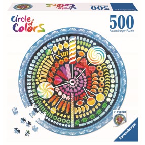 Ravensburger - Puzzle Paleta kolorów Cukierki 500 elem. 173501