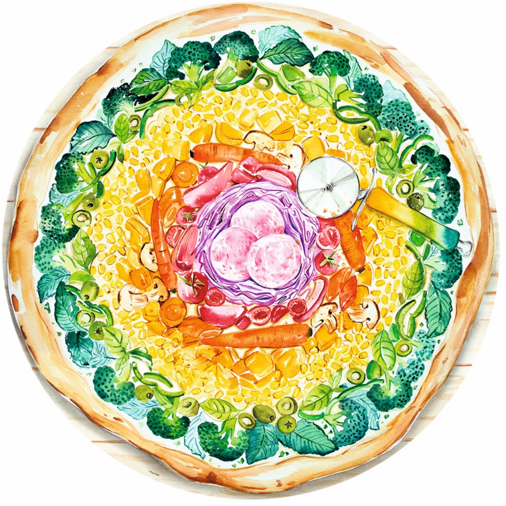 Ravensburger - Puzzle Paleta kolorów Pizza 500 elem. 173471