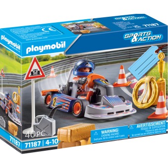 Playmobil - Sports & Action Kierowca kartingowy 71187