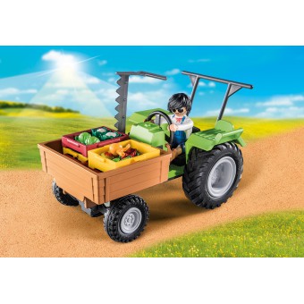 Playmobil - Country Traktor z przyczepą 71249