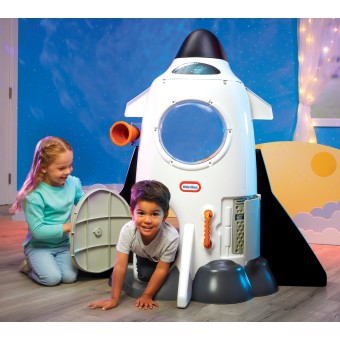 Little Tikes - Rakieta małego kosmonauty Zabawka ze światłem i dźwiękiem Interaktywna konsola 662720