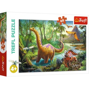 Trefl - Puzzle Wędrówka dinozaurów 60 elem. 17319