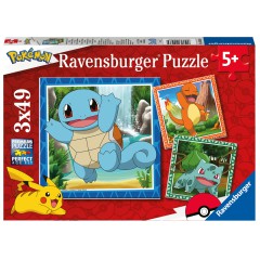 Ravensburger - Puzzle dla dzieci Pokemony 3x49 elem. 055869