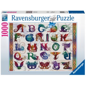 Ravensburger - Puzzle Alfabet smoków 1000 elem. 168149