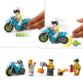 LEGO City Stuntz - Wyzwanie kaskaderskie - ciężarówka i ogniste obręcze 60357