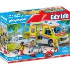 Playmobil - City Life Karetka pogotowia ze światłem i dźwiękiem 71202