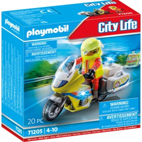 Playmobil - City Life Motor ratunkowy ze światłem 71205