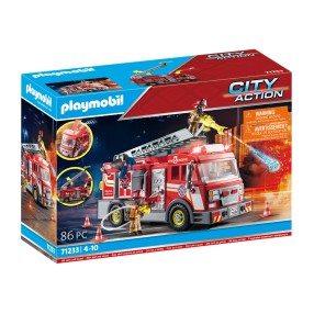 Playmobil - City Action Samochód strażacki ze światłem i dźwiękiem 71233