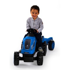 Smoby - Traktor Farmer XL z przyczepą Niebieski 710129