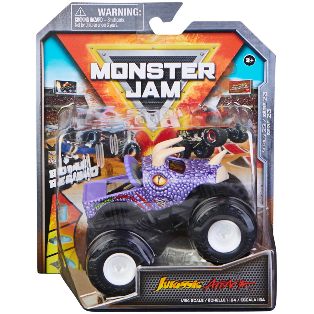 Spin Master Monster Jam - Superterenówka Jurassic Attack w skali 1:64 20133738
