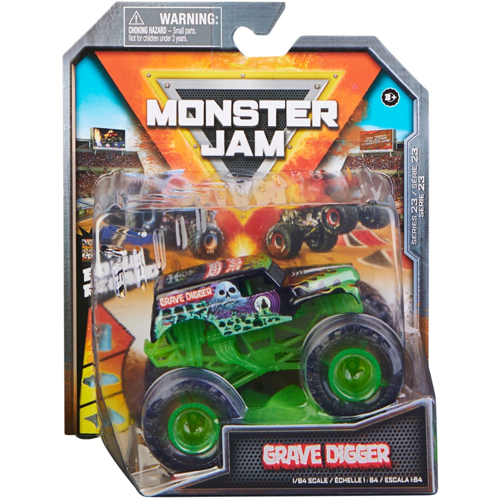 Spin Master Monster Jam - Superterenówka Grave Digger w skali 1:64 20133739