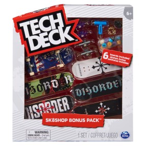 Tech Deck - Zestaw Skateshop Deskorolka Fingerboard Disorder 6-pak 20136710