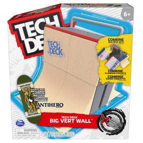 Tech Deck X-Connect - Zestaw startowy Big Vert Wall + Deskorolka Fingerboard Antihero 20139395