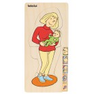 Beleduc - Układanka drewniana Puzzle Moje Ciało Życie Płodowe Mama 17024