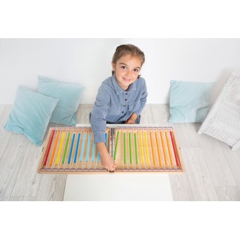 Beleduc - Gra muzyczna Let's Play Kolorowe cymbałki w drewnianym pudełku 21024X