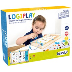 Beleduc - Logiczna gra magnetyczna LogiPlay + 18 kart zadań 21070
