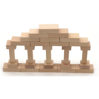 Beleduc - Klocki drewniane Dary Froebla Duży zestaw konstrukcyjny 24301X