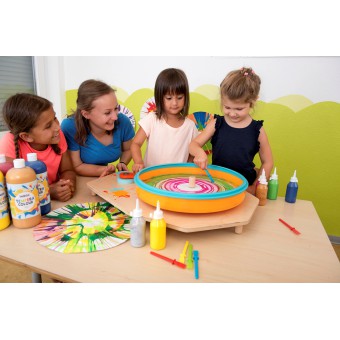Beleduc - Wirujące kolory Kreatywny zestaw do malowania farbami dla dzieci 68500