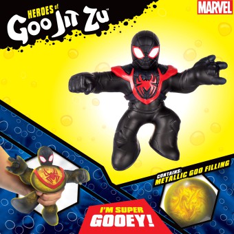 Goo Jit Zu Marvel - Rozciągliwa figurka Miles Morales Spider Man Hero Pack GOJ42621