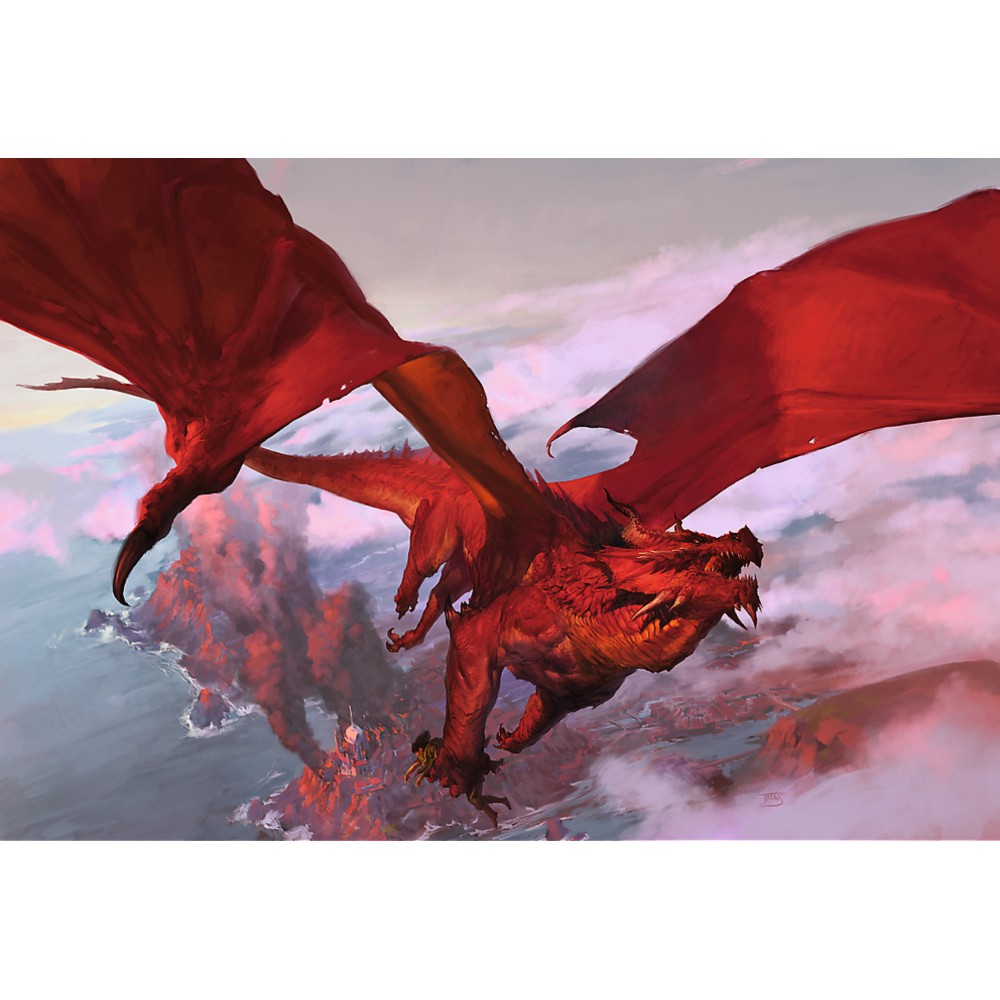 Trefl - Puzzle drewniane Starożytny czerwony smok Dungeons & Dragons 500+1 elem. 20181