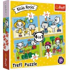 Trefl - Puzzle Dzień Kici Koci 4w1 71 elem. 34372
