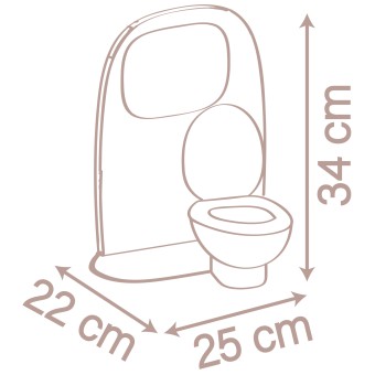 Smoby Baby Nurse - Dwustronna toaleta dla lalki 220380