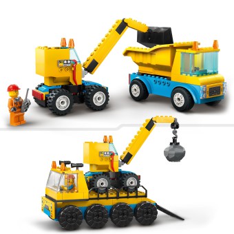 LEGO City - Ciężarówki i dźwig z kulą wyburzeniową 60391